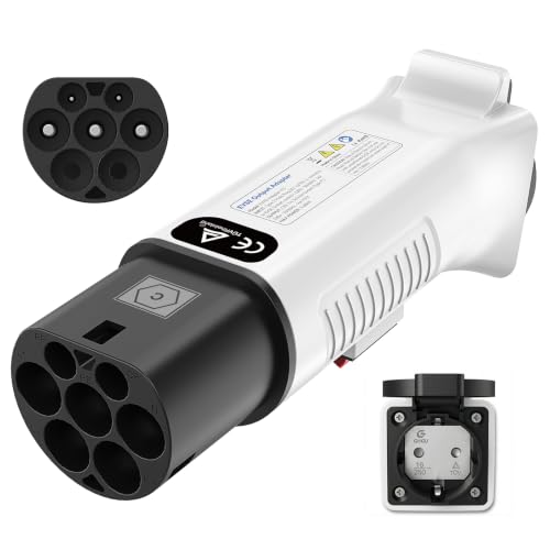RamTouch Typ 2 auf Schuko Adapter für Ladestation & Wallbox (230 V 16 A 3 68 kW IP44) | Typ 2 Stecker auf Schuko-Steckdose für E-Bike E-Scooter Motorrad & Elektrorollstuhl (Nicht für V2L)
