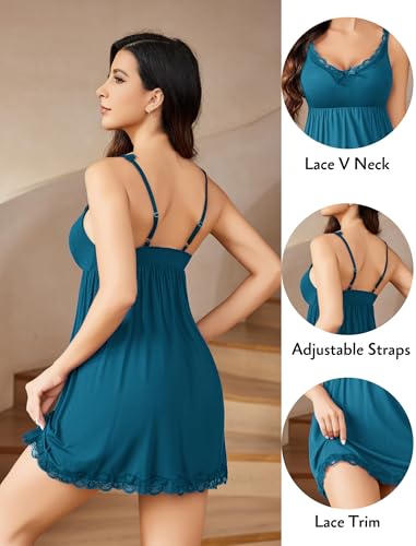 Image of Avidlove Women Sexy Sleepwear Lace Chemise Nightgown Full Slip Babydoll Sleepwear