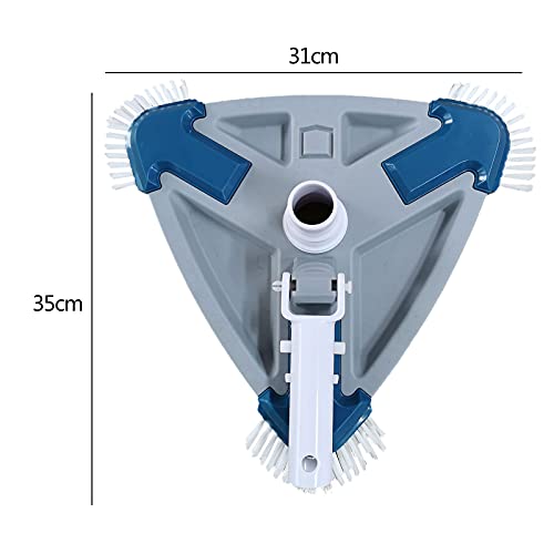 WHSC Zwembad Vacuüm Hoofd Gewogen Driehoek SPA Stofzuigers Cleaner met Hoekige Borstel - Image 4