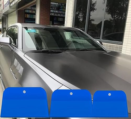 Image of Body Filler Spreaders,12 Pcs 4, 5, 6 Inch Automotive Body Fillers Hard Plastic Spreaders Auto Body Spreader for Applying Fillers Putties Glazes Caulks and Paint(Blue)