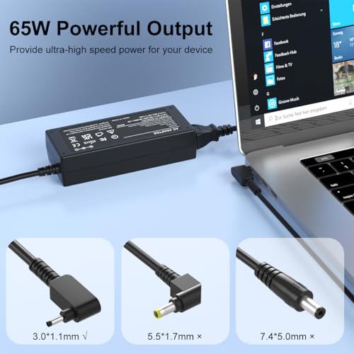 65W Round Tip Travel Replacement Charger for LG Gram 13 14 15 17 Laptops - image 5