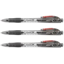 STABILO marathon - Retractable Ballpoint Pen - Slim - 3 Pack Black
