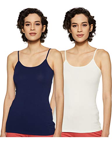 Image of Amazon Brand - Symbol Women's Cotton Slim Fit Camisole (Pack of 2)