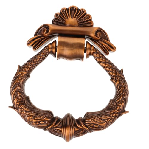 欧式?古敲?器 厚手亜合製 滑らかな曲線設計 玄関用外装ドアノッカー 自宅入口装飾に