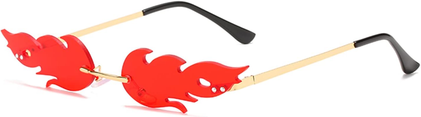 Fire Flame Sunglasses-Red