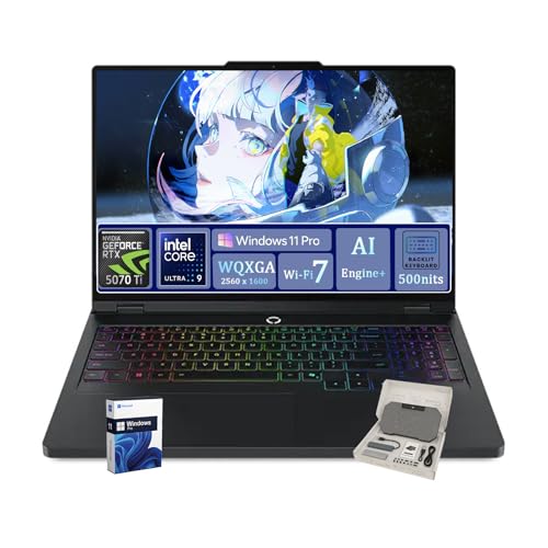 Lenovo Legion Pro 5i Gen 10 �Q�[�~���O�m�[�g�p�\�R�� | GeForce RTX 5070 Ti GDDR7 | Intel 24-Core U9 275HX | 16�C���` WQXGA 500Nits �f�B�X�v���C | RGB