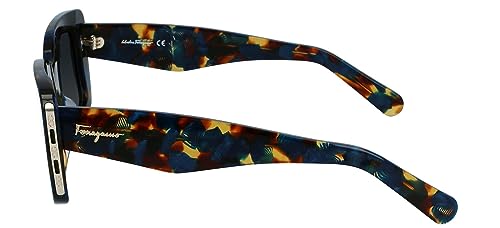 Salvatore Ferragamo Gancini-SF1024SL Blue Havana One Size3