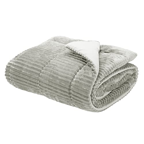 Pikolin Home - Edredón de Fibra Terciopelo Cama 150-260 x 270 cm Invierno 500 gr A Rayas - Relleno Nórdico - Hipoalergénico, Transpirable, Muy Suave