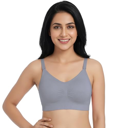 Image of DClub Comfort Revolution Seamless Bra -Easy lite Full-Coverage Wireless Everyday Bra with Soft Comfort with Removable Pad.