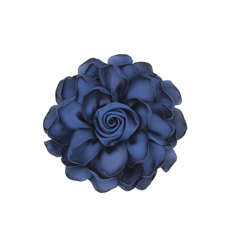 Image of Rose Brooch and Pin for Women Elegant Delicate Flower Pin Shawl Clip Duck Beak Clip for Women's Dress Banquet Party Jewelry Gift