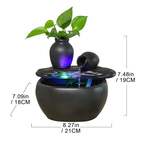 Surprizon TABLETOP FOUNTAIN Waterfall Fountain, Indoor Water Fountains thumb #6