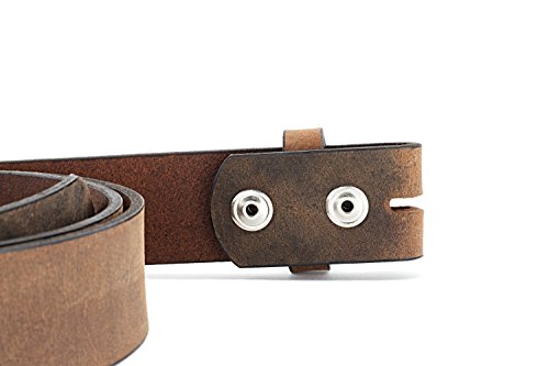 Womens Dark Brown Leather Belt handmade in America with genuine premium grade leather. 1.5 inch wide 38 inch waist with Oval Brass Nickle Plated Buckle2