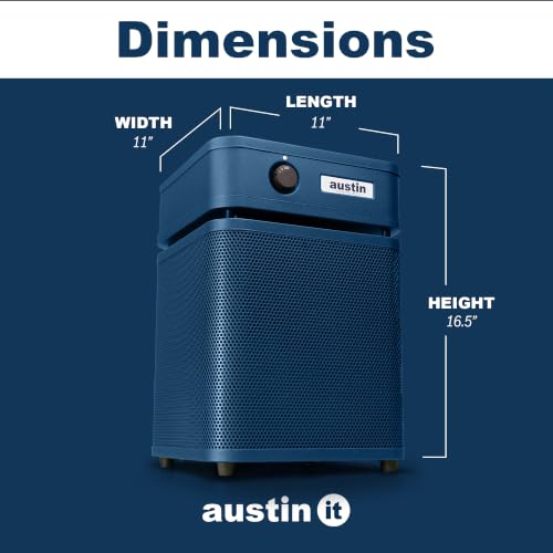 Image of Austin Air HealthMate Plus Junior Air Purifier, Midnight Blue, Model A250