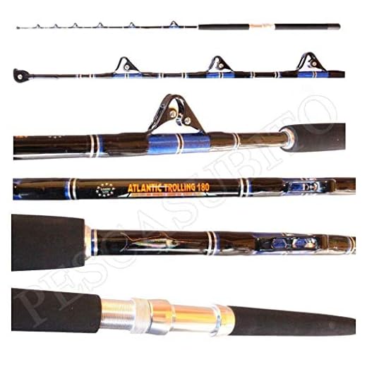 Canna Atlantic Trolling 30/60Lbs Pesca Traina Tonno Drifting Big Game Spada