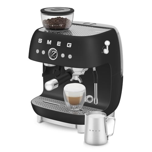 Image of Smeg Semi-Automatic Espresso Machine (Matte Black)
