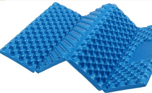 Generic YYET Stadium Seat Pad, Camping Foam Pad, Foldable Z Ultralight Hiking Cushion Insulated Sitting Pad for Camping Backpacking Stadium Outdoor Picnic, Hiking, Mountaineering (Blue-1pc)