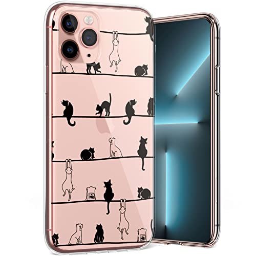 Fundas Iphone 11 Pro Max Transparente Carcasa para Móvil Compatible con iPhone 11 Pro MAX Funda Transparente con Dibujos Silicona Suave Bumper Teléfono Caso con...