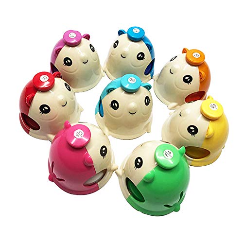 ENNBOM Mouse-Shaped Hand Bell Music Bell Gift Chromatic Percussion 8 Color Kit