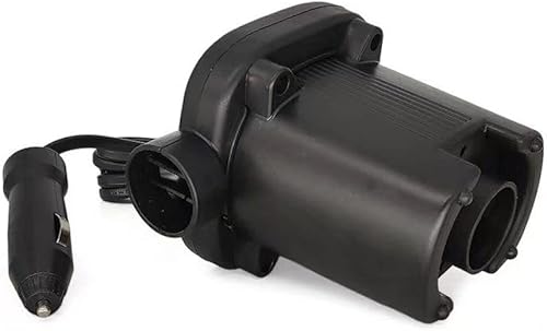 Miniatura 8 de Bomba de aire eléctrica, bomba de aire portátil con 3 boquillas, bomba de colchón de aire para automóvil, cable extra largo de 6.56 pies, llenado