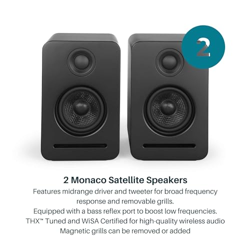 Platin 444-2306 Monaco 5.1.2 Home Theater System - Wireless Surround Sound System Upward Firing Speakers thumb #5