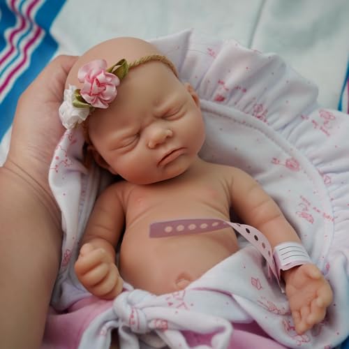 Muñeca Bebé Reborn de Silicona Realista 12 pulgadas miniatura 1
