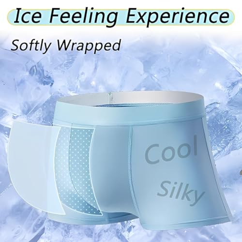 2025 New Ice Boxer Pro, Ice Silk Men’s Underwear Premium Ultra Comfortable Seamless Breathable Boxer Briefs3
