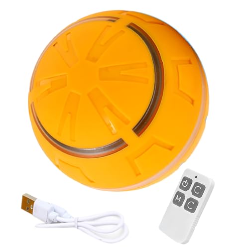 犬用動き回るボール | 自動移動する犬用おもちゃボール 振動機能付き USB充電式ペット用品 光付き 室内用子犬や猫の運動とエンリッチメント | 光付きバウンシング振動USB充電式ペット用品犬の退屈解消運動促進室内室外