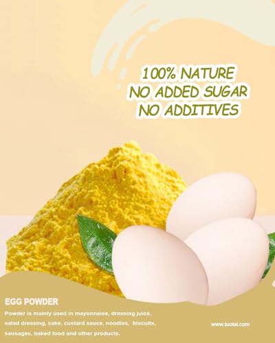 TUOTAI Egg Yellow Powder ,6.0 Ounces, Egg Yellow Powder for Smoothie, Drinks and Baking Food