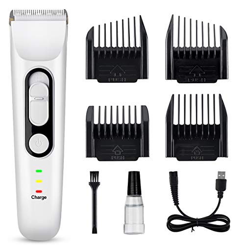 Tondeuse Cheveux Homme, Binecer Tondeuse Electriques Hommes, Professionnelle Tondeuse Barbe et Cheveux avec Lames Réglables, Étanche, Chargement USB, Adaptée aux Enfants et la Famille Cover