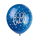 Good Luck Multicolor Latex Balloons (30cm) Pack of 5 - Party Balloons for Celebrations & Decorations