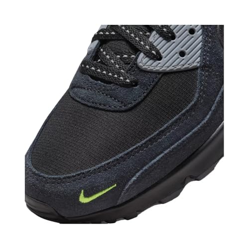 Image of Nike Air Max 90 Mens Trainers Fq2377 - Black Volt Cool Grey 001