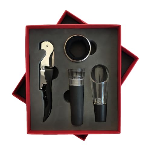 Sacacorchos Para Botellas De Vino - Aireador Decantador Vino | Herramienta Manual De Acero Inoxidable Para Hogar Restaurante Bar Fiesta Celebración | Cocina Cena Fiesta Entretenimiento
