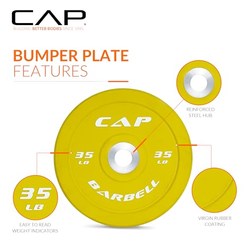 Image of CAP Barbell Rubber Olympic Bumper Plate | Multiple Options /Colors