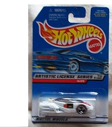 Mattel Hot Wheels 1998 1:64 Scale Artistic License Series White Alien Die Cast Car 1/4 by Mattel