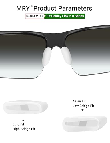 Image of Mryok Replacement Nose Piece Nose Pads for Oakley Half Jacket /Flak 2.0 /Half Jacket 2.0 /Flack Jacket Sunglass - Options