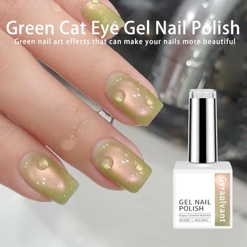 Cat Eye Paint Gel Para Uñas Color Verde 0.34 Fl Oz miniatura 2