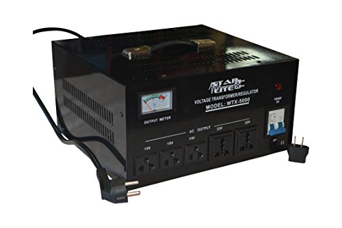 Starlite 5000 Watt Step Up/Down Voltage Converter Transformer WTX-5000, 5 Year Warranty, Fuse Protection and Automatic Voltage Regulator - Two Way Transformer - 110 to 220 V or 220 to 110 V4