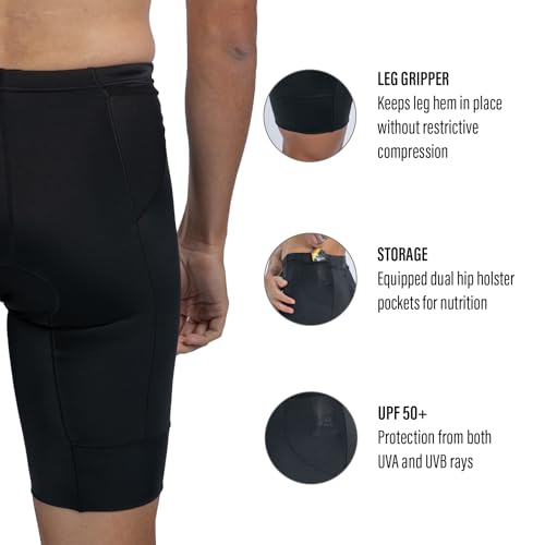 Zoot Men’s Core 9-Inch Tri Shorts, Quick Dry Performance Triathlon Shorts with Cycling Chamois Pad, Pockets & UPF 50+ Fabric3