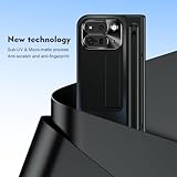 Case for Google Pixel 9 Pro Fold Bracket Stand Cover |Hinge Protection| with Stylus Pen and Built-in Screen Protector Shockproof Slim PC Phone Case for Google Pixel 9 Pro Fold - Black - Image 7