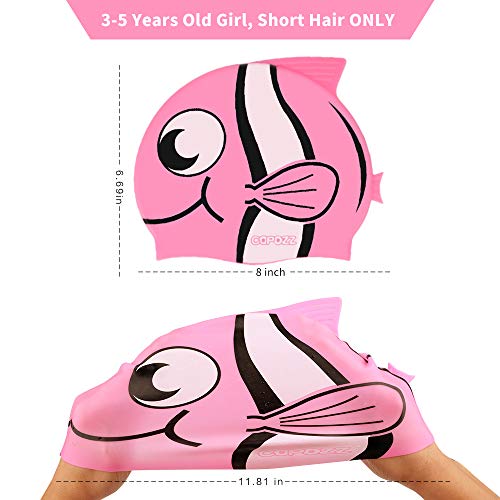 Touca Silicone Touquinha Infantil Peixinho Tubarão Água Viva Esporte Natação Piscina Nadar Menino Me