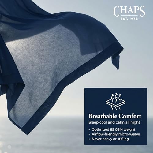 Image of Chaps Twin Size Sheet & Pillowcase Sets- 6 Piece, Deep Pocket, Wrinkle Free