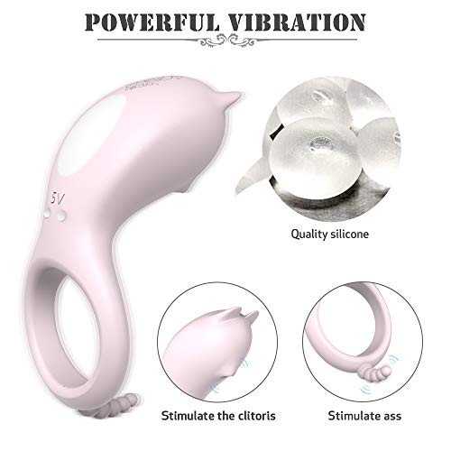 Anel de sexo anel elástico de silicone vibratório para pênis masculino ereto para manter o casal bri