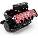 Produktbild COYEUX V8-Motor-Kit, 1/10 Achtzylinder-Viertakt-wassergekühltes 28-cm³-Nitro-Motormodell, Bauen Sie Ihren eigenen V8-Motor, der für RC-Car-Boote funktioniert