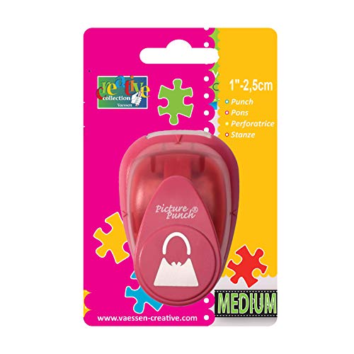 Vaessen Creative Craft Paper Punch - Hand Bag - 1,8x2,5 cm - Circle Cutter for Crafting and Card Making, Multi-colour, 7.3 x 5.3 x 5 cm - Image 4