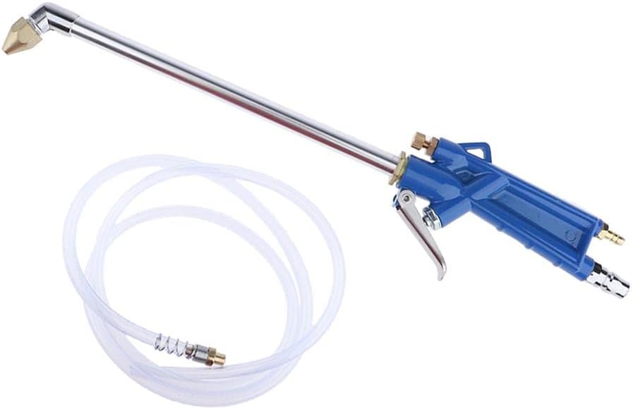 Alloy Construction Air Power Gun Cleaning Washer Kit - Quick 2-Way Action Blue Cleaner for Removing Dirt, Grease & Oil - Transparent Tube, Metal Material - for Compressors,