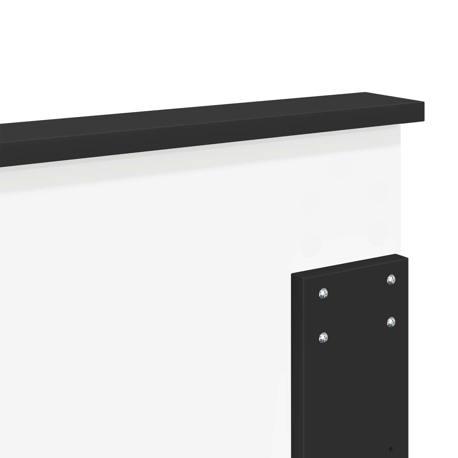 vidaXL Tête de lit Chêne Noir 160 cm Bois d'ingénierie, Accents élégants pour Chambre, Accessoire déco Moderne, Coin Sommeil stylé, Design Contemporain