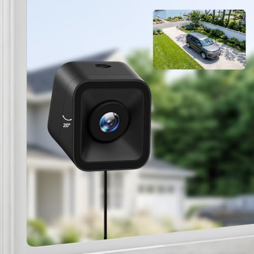 Image of 5MP Window Security Cameras with Adjustable Angle Bracket for 1st & 2nd