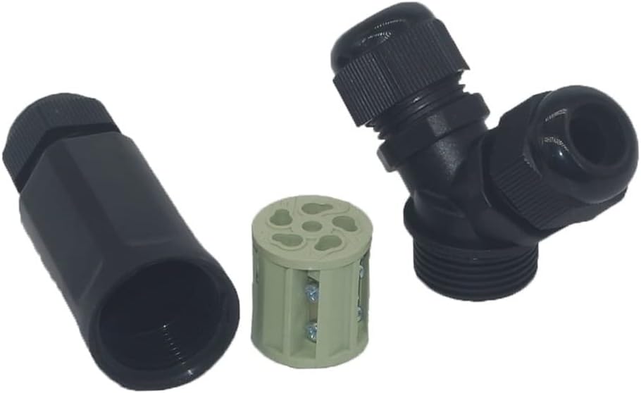 1PC Y-Type Waterproof Connector Three-pin/Five-pin IP68 Outdoor LED Lighting Connector one in Two Out Aviation Plug (Size : 3 cores)