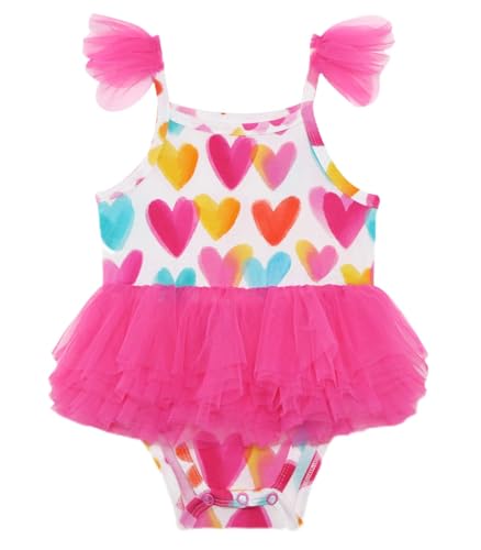 Baby Girls Sleeveless Bodysuit Dress Viscose from Bamboo Infant Camisole Tulle Bodysuits Toddler Outfits