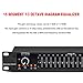 15-Band Stereo Graphic Equalizer, Dual Channel Professional DJ Equalizer, with FBQ Feedback Detection, Low/mid/treble Independent Adjustment, for Home Audio 15-Band Stereo Graphic Equalizer, Dual Channel Professional DJ Equalizer, with FBQ Feedback Detection, Low/mid/treble Independent Adjustment, for Home Audio